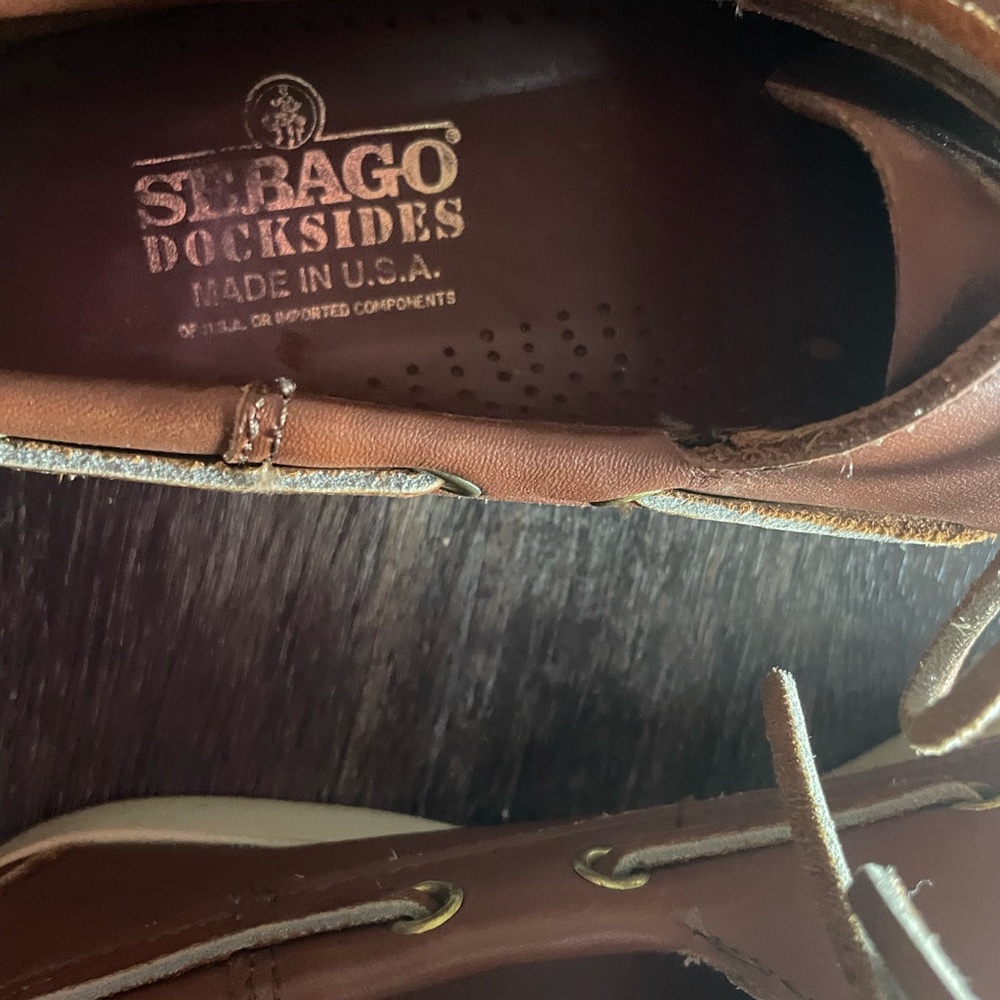 Sebago Men's Portland Dockside Leather Boat Shoe 9M - Picture 3 of 7